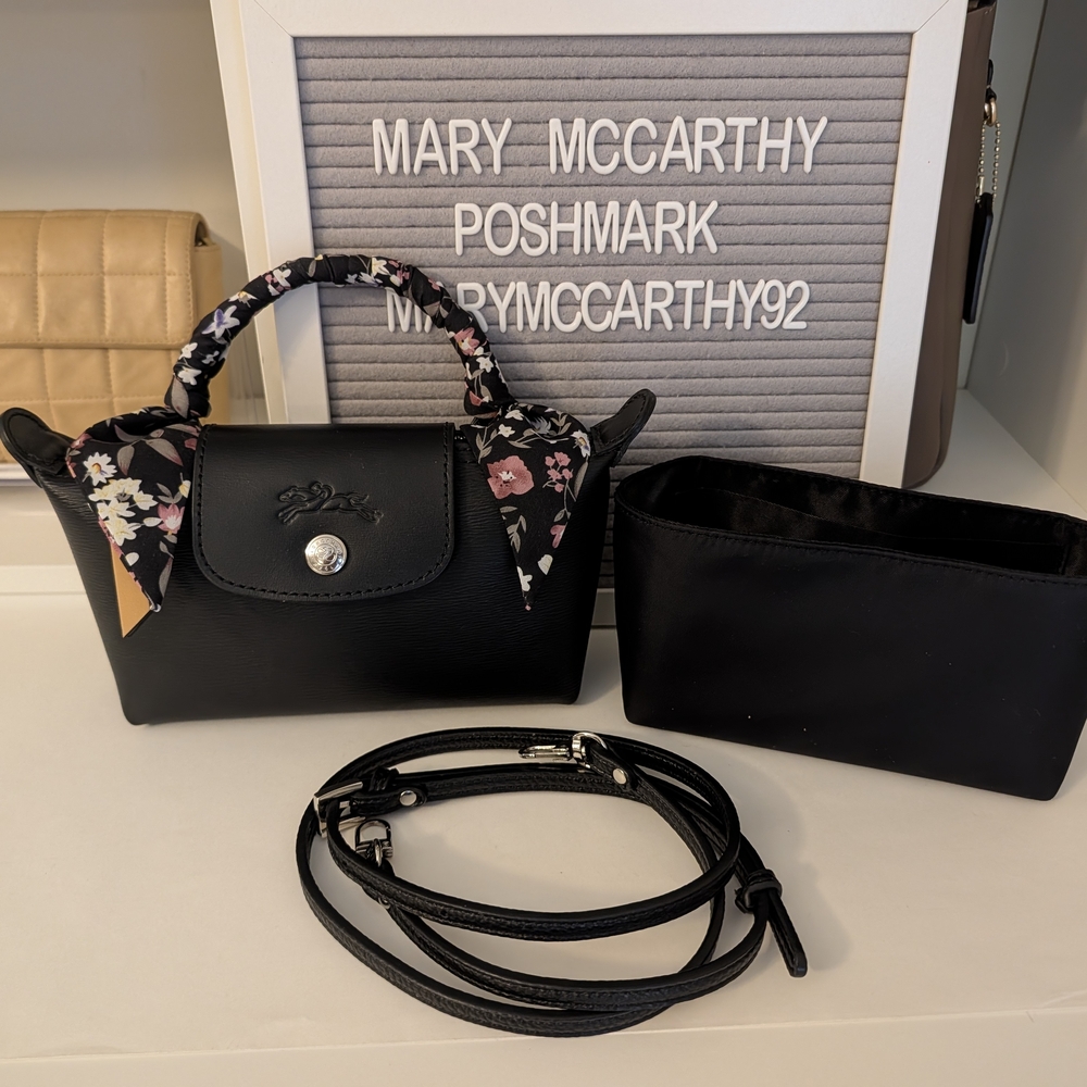 Longchamp Le Pliage City Coated Canvas Mini Pouch